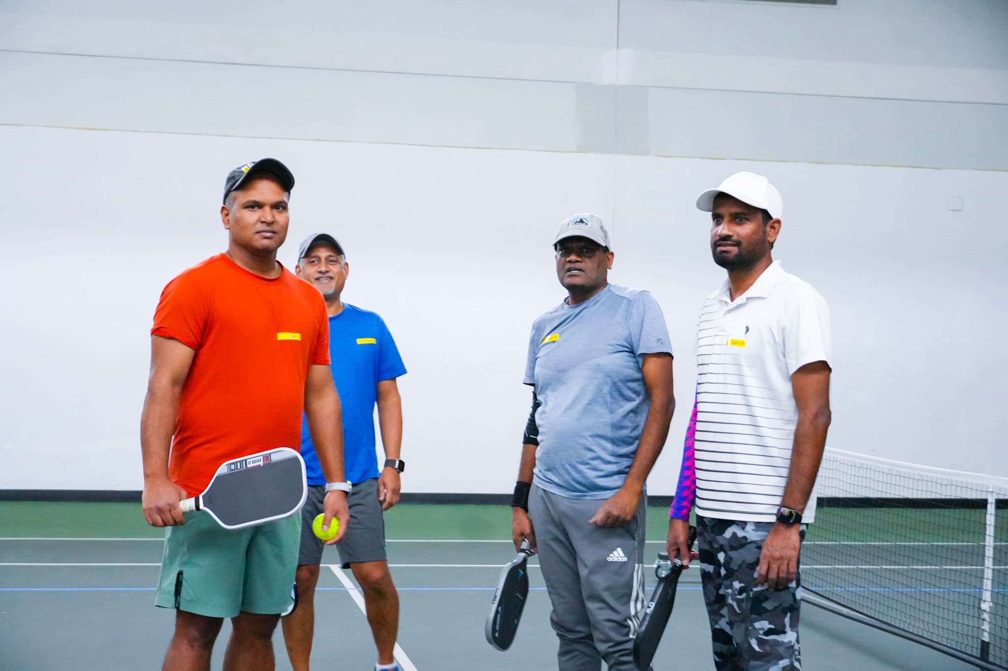 Chill N' Dill — four players ready at the net
